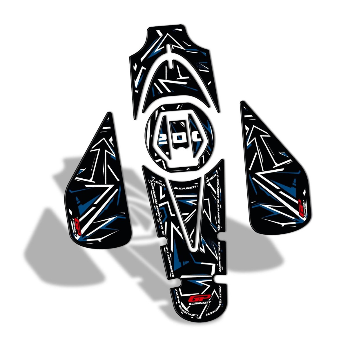 Gp Kompozit Tank Pad Seti Mavi Bajaj Pulsar Ns 200 2011-2024