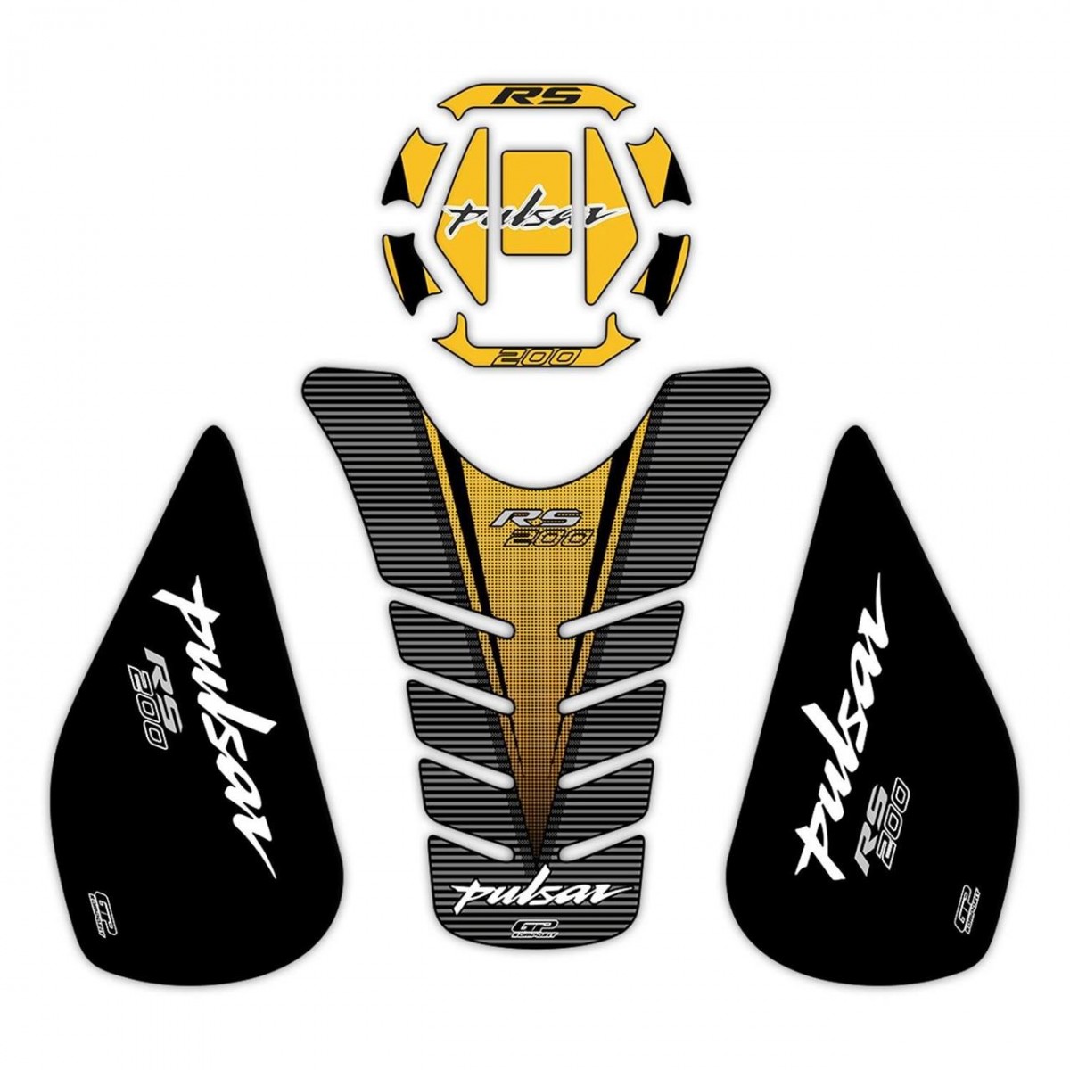 Gp Kompozit Tank Pad Seti Sarı Bajaj Pulsar Rs 200 2015-2020