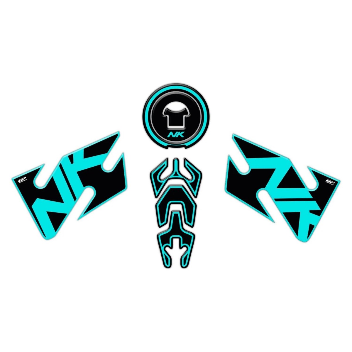 Gp Kompozit Tank Pad Seti Turkuaz Cfmoto 400 650 Nk 2020