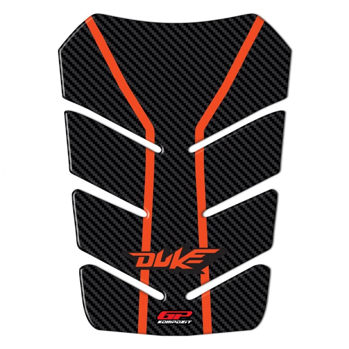 Gp Kompozit Tank Pad Turuncu-karbon Ktm Duke 250 2011-2023