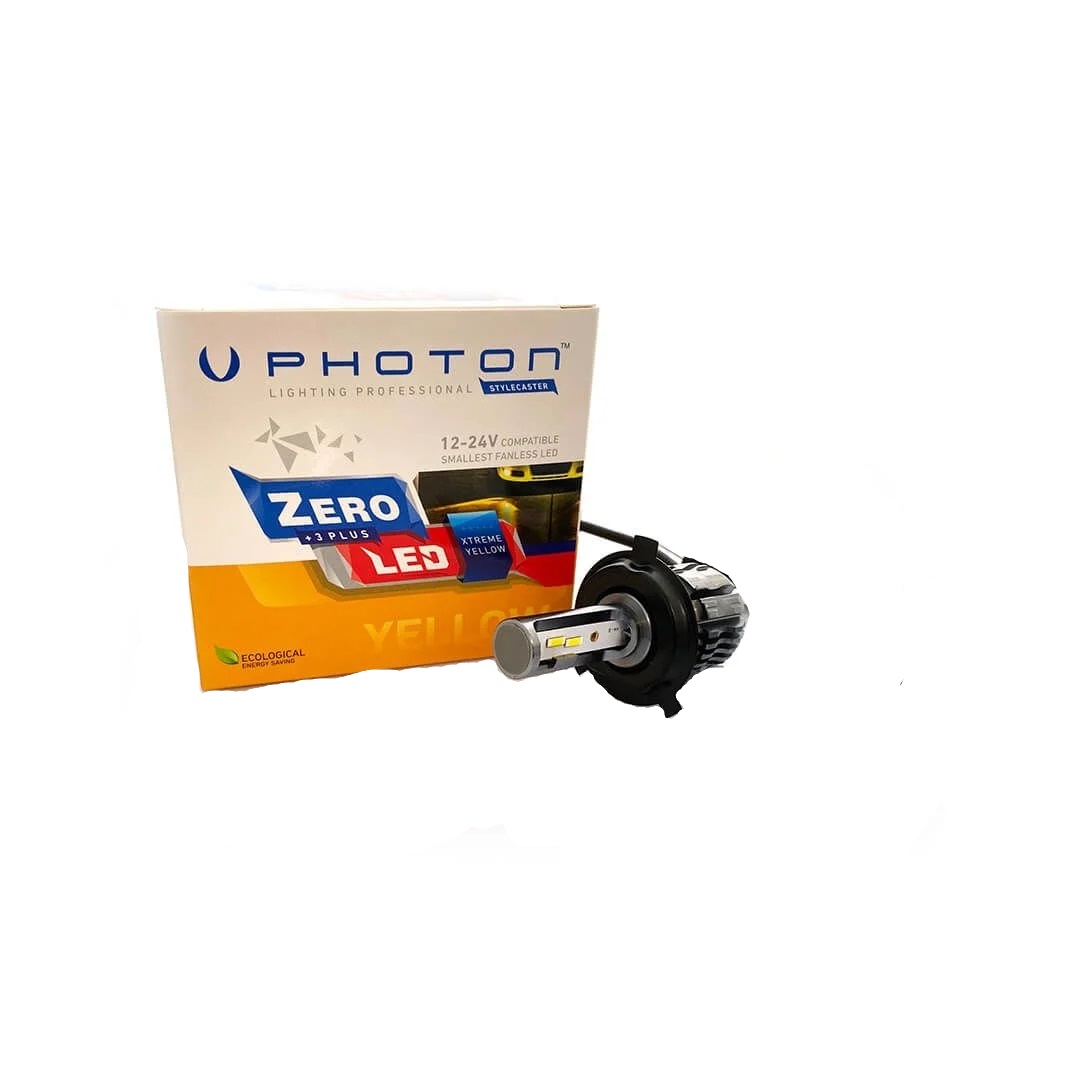 Honda Dıo 110 Far Ampulü Led +3 Plus H4 Xtreme Zr3724 Xy Zero 12v 24v Sarı Işık Photon