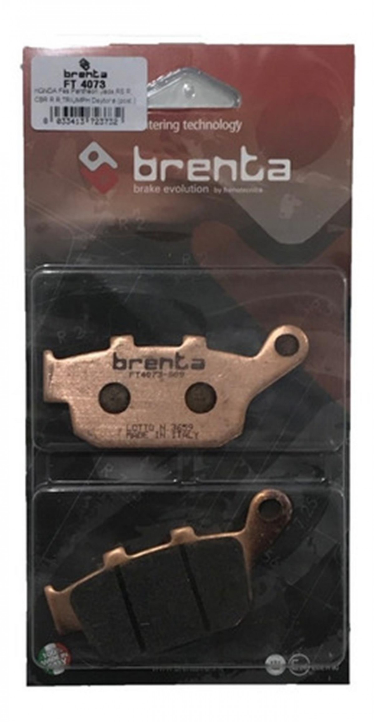 Honda Ntv Bros I 600cc 88- Arka Fren Balatası Brenta Sinter Metal