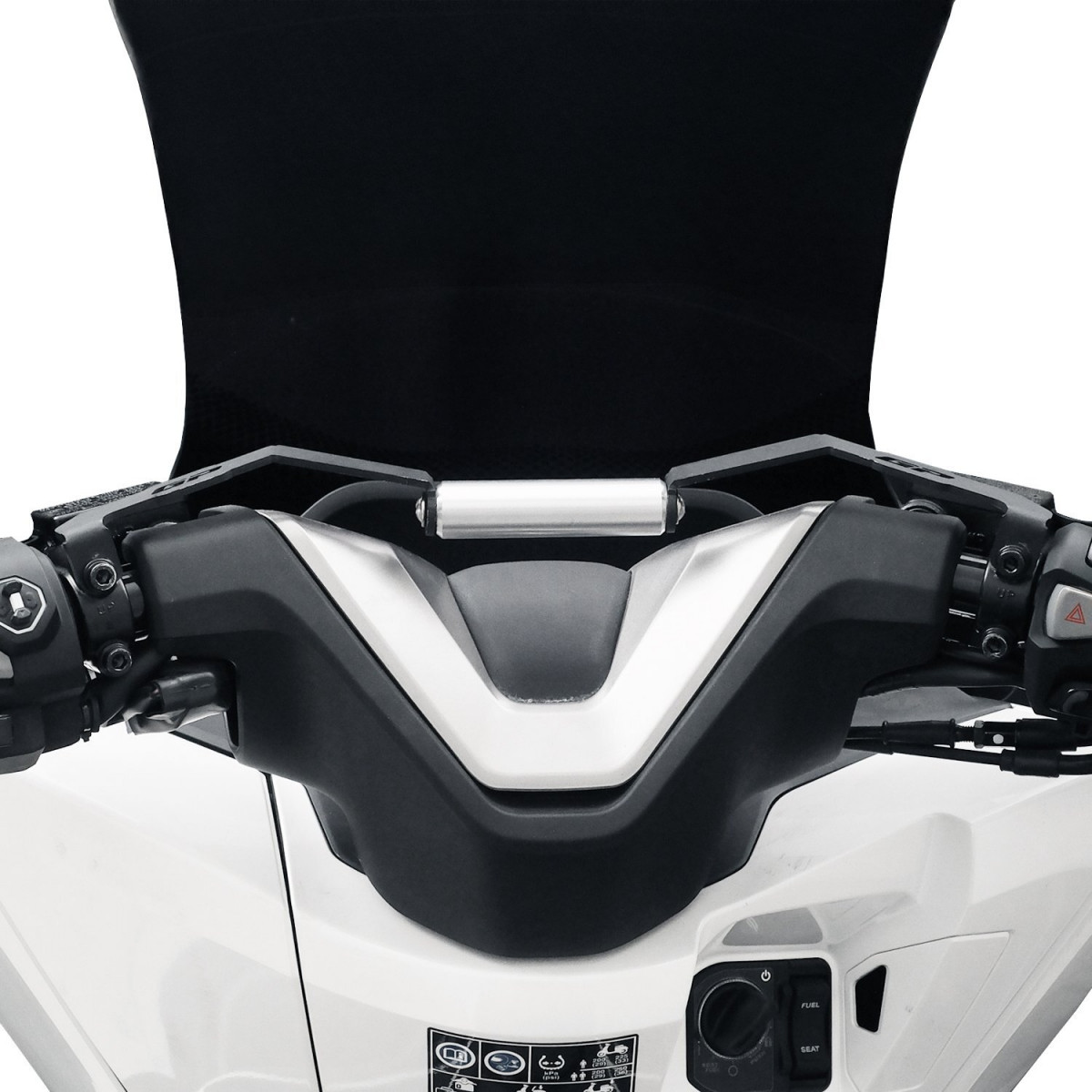 Honda Pcx 125 / 150 2025 Uyumlu Telefon / Navigasyon Tutucu Siyah Gp Kompozit
