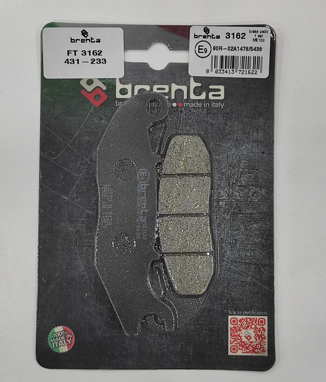 Honda Pcx 125 2021-2024 Ön Fren Balatası Brenta Organik Honda Pcx 125 2021-2024 Ön Fren Balatası Brenta Organik