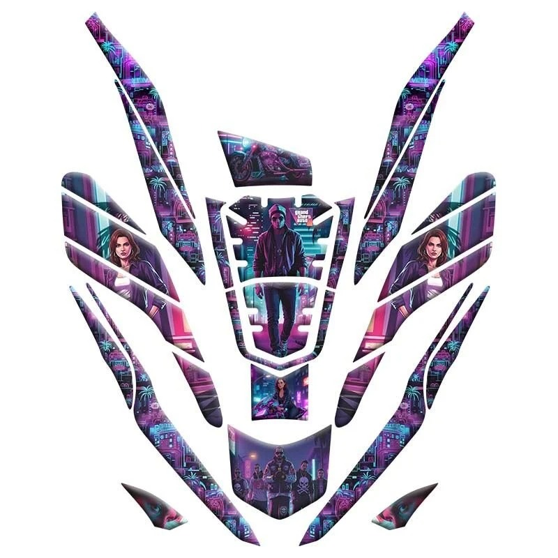 Honda Pcx 2021 - 2024 Uyumlu Tank Pad Set 015