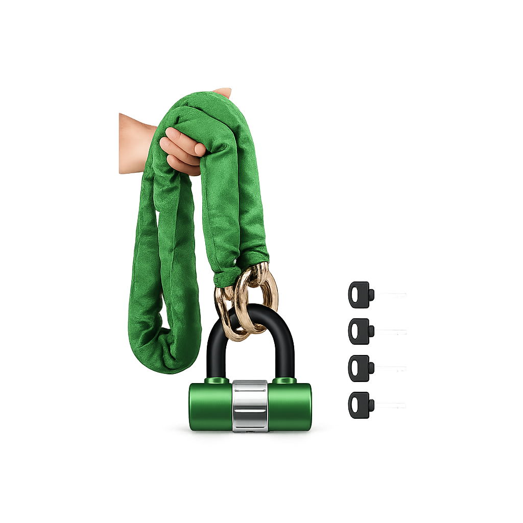 Insıgma Zincir Kilit (yeşil) 10mmx150 Cm U Kilitli