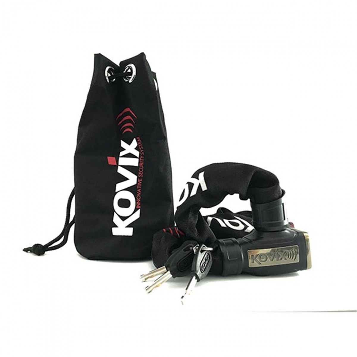 Kovıx Kcl8-120 Alarmlı Zincir Kilit 8mm Kalınlık 120 Cm Uzunluk