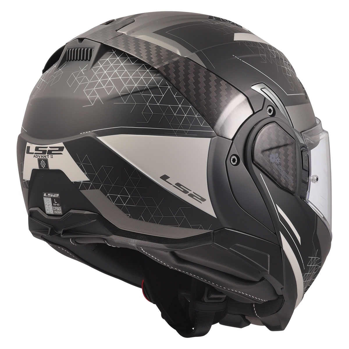 Ls2 Advant 2 Astral Mat Gri Siyah Kask