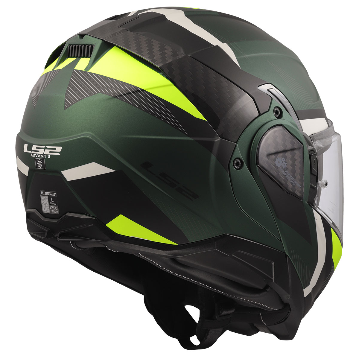 Ls2 Advant 2 Trıple Mat Siyah-yeşil-neon Sarı Kask