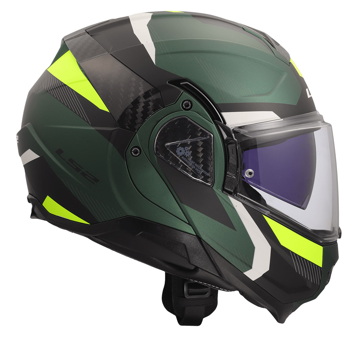Ls2 Advant 2 Trıple Mat Siyah-yeşil-neon Sarı Kask