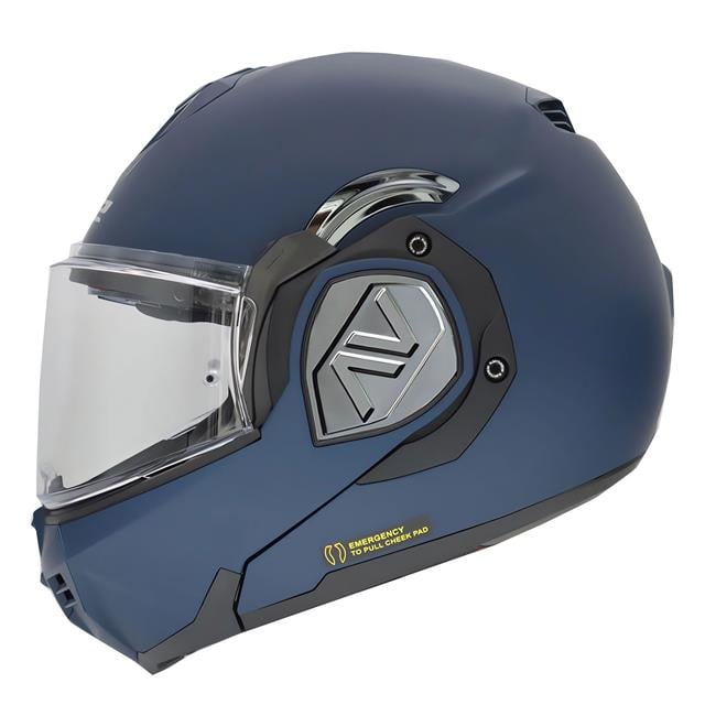 Ls2 Advant Çene Açılır Kask Mat Navy Mavi