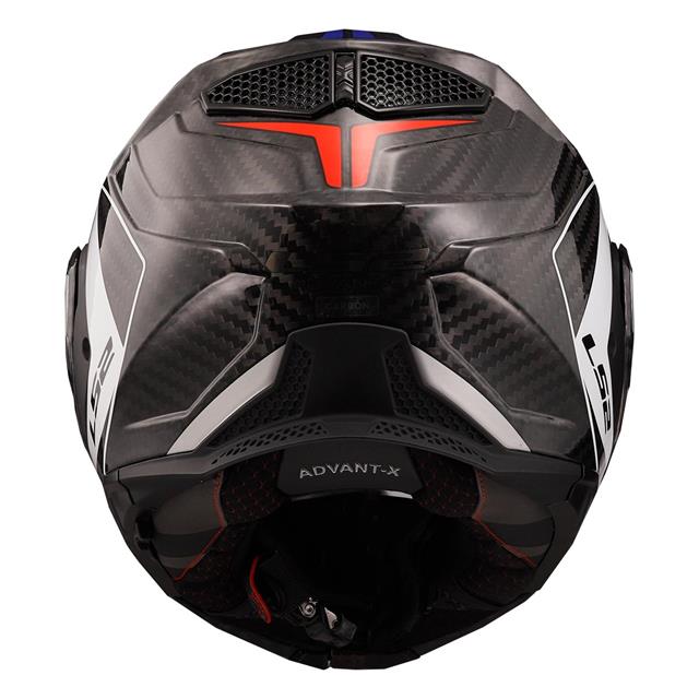 Ls2 Advant X Karbon Future Çene Açılır Kask Beyaz-mavi-kırmızı SMALL