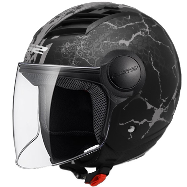 Ls2 Aırflow Snake Yarım Kask Mat Siyah-tıtanıum