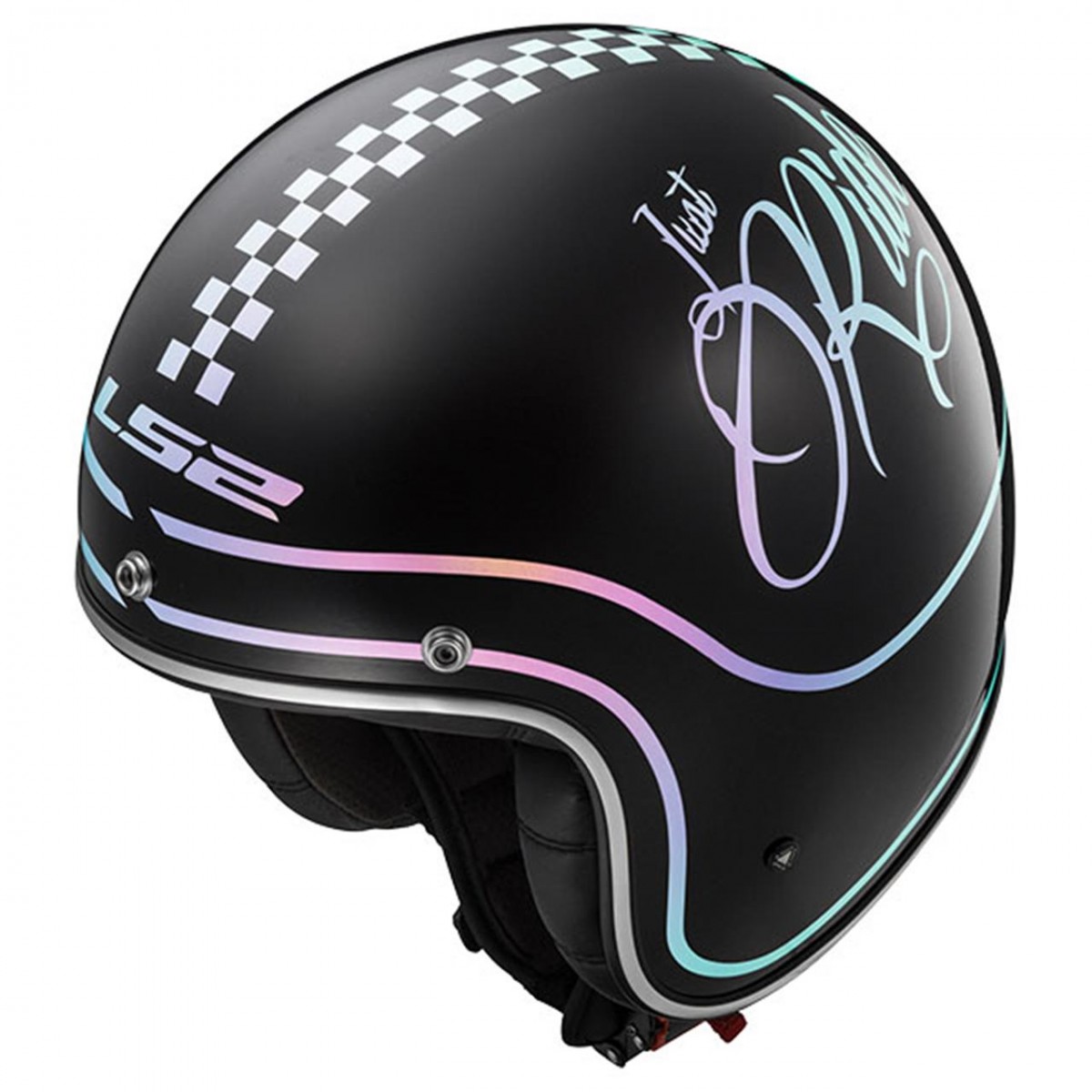 Ls2 Bobber Rusty Yarım Kask Siyah X-LARGE