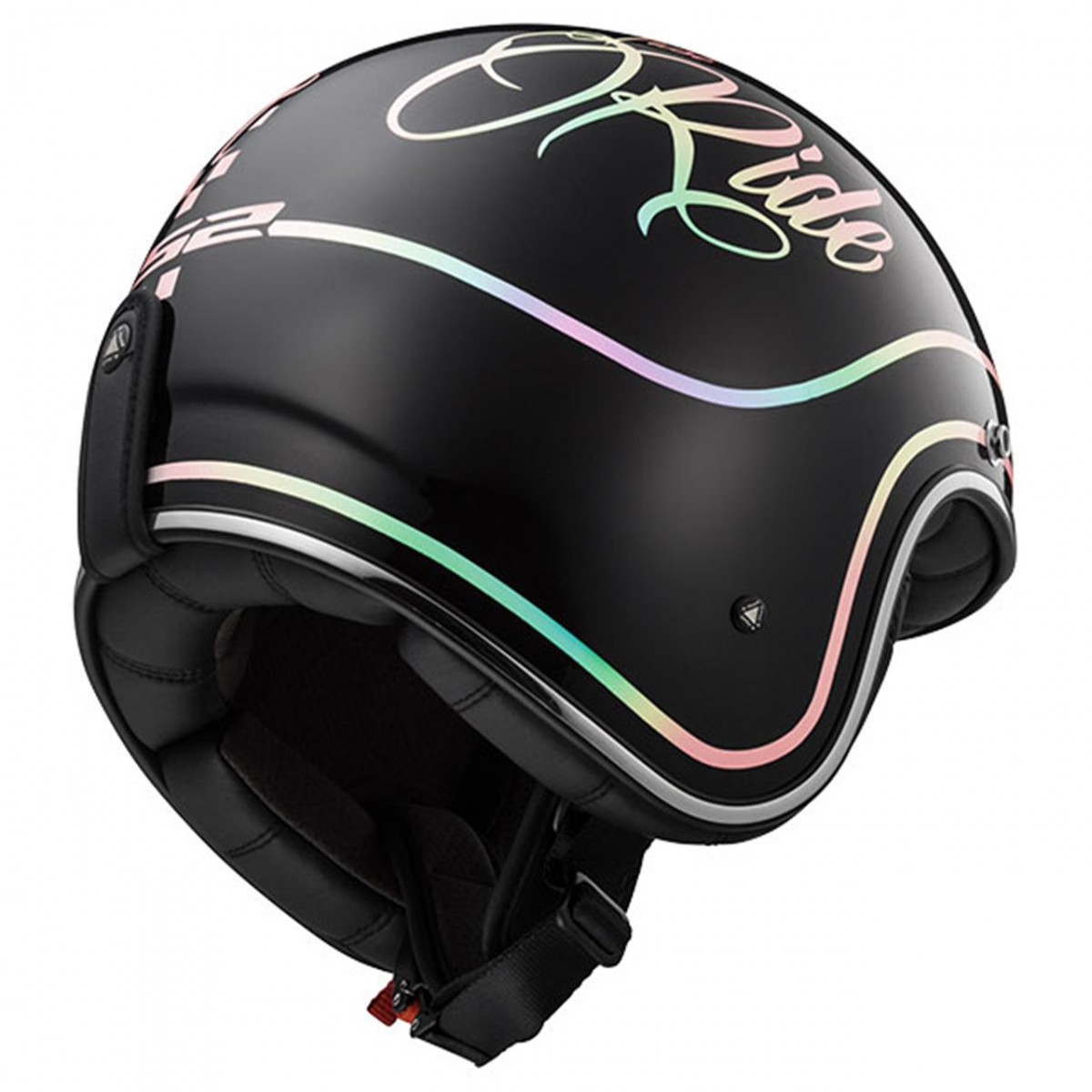 Ls2 Bobber Rusty Yarım Kask Siyah X-LARGE