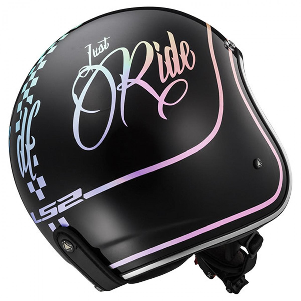 Ls2 Bobber Rusty Yarım Kask Siyah X-LARGE