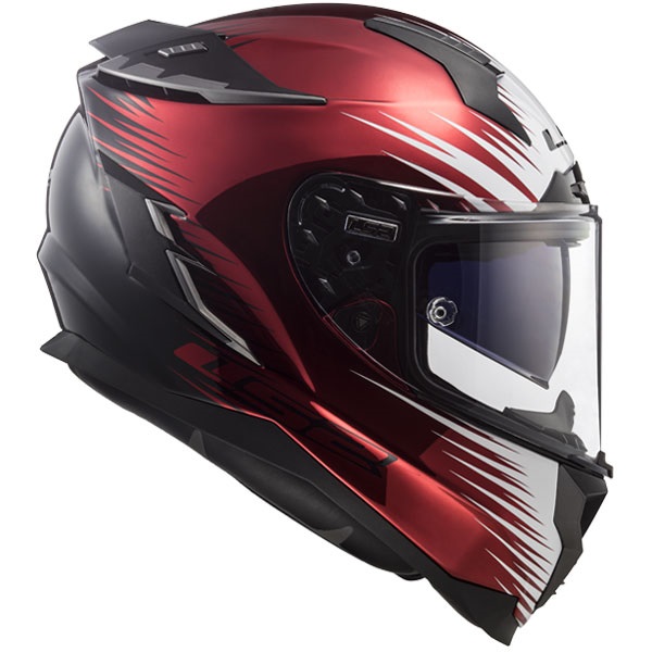 Ls2 Challenger Magıc Kapalı Kask Kırmızı-siyah-beyaz