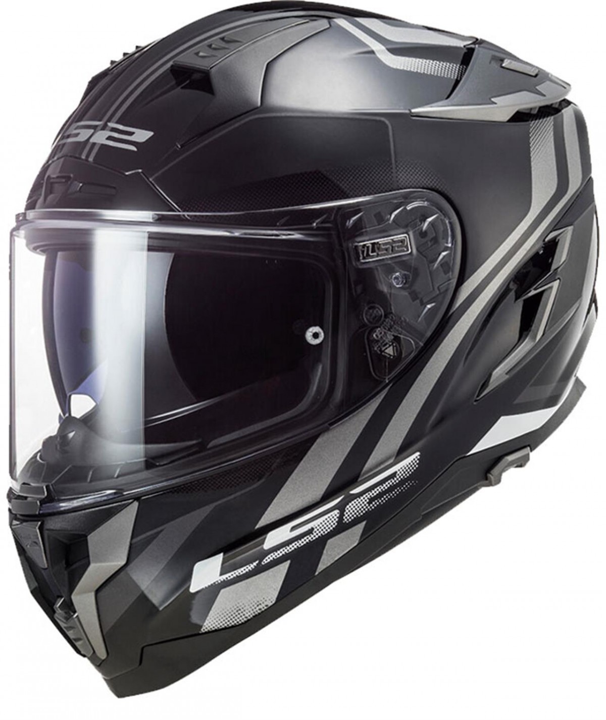 Ls2 Challenger Propeller Kapalı Kask Siyah-tıtanıum LARGE