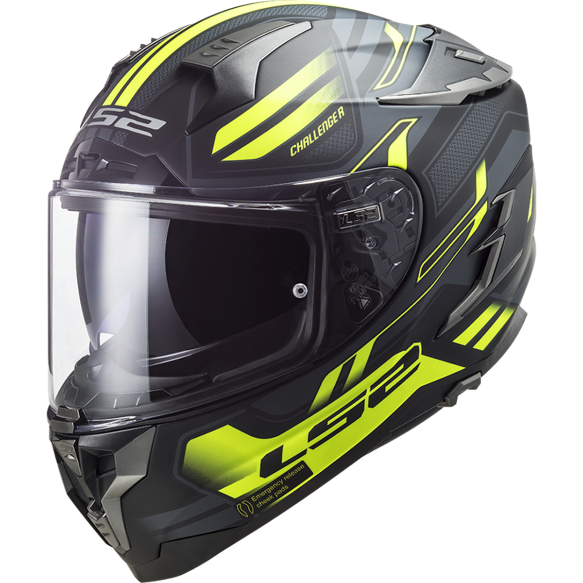 Ls2 Challenger Spın Kapalı Kask Mat Siyah-kobalt 2X-LARGE
