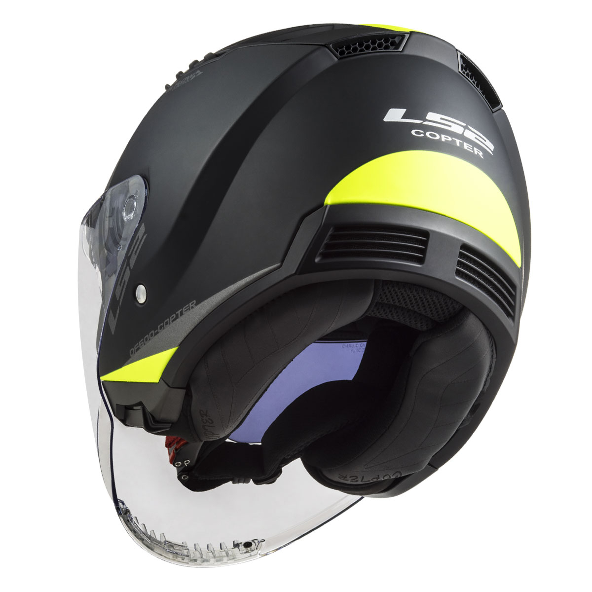 Ls2 Copter 2 Urbane Yarım Kask Mat Siyah-neon Sarı