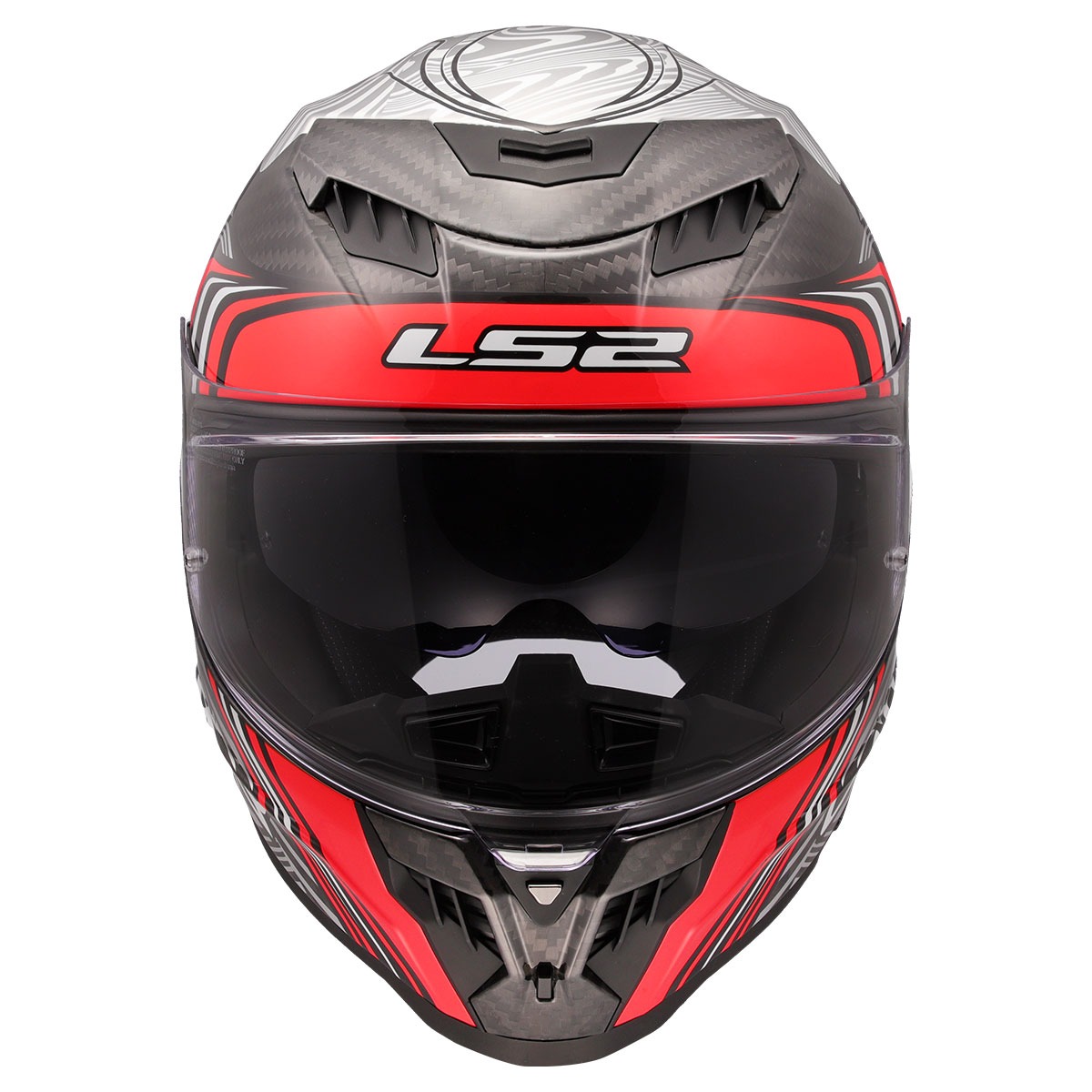 Ls2 Dragon Enthum Karbon Kapalı Kask Kırmızı