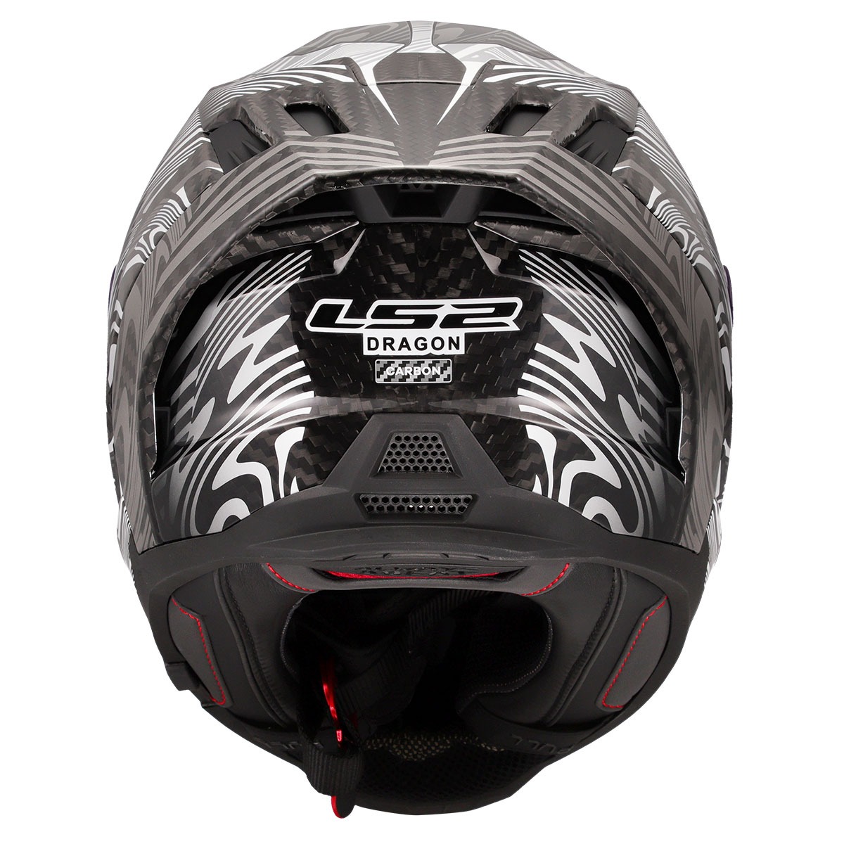 Ls2 Dragon Enthum Karbon Kapalı Kask Siyah Gri