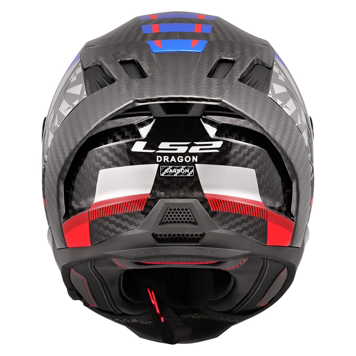 Ls2 Dragon Trax Karbon Kapalı Kask Mavi