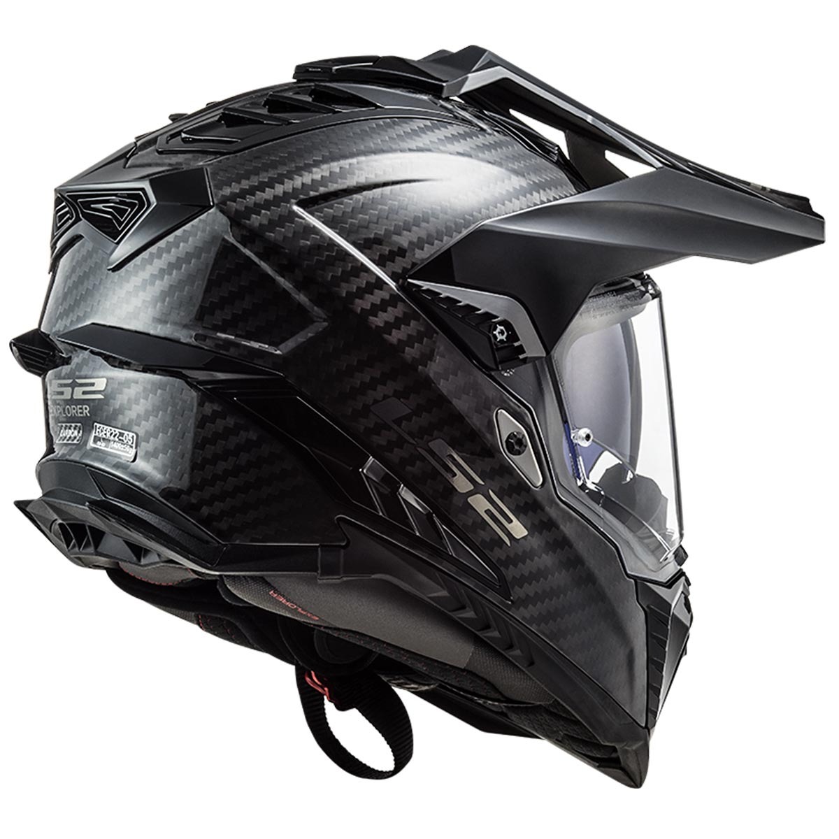 Ls2 Explorer C Karbon Siyah Kapalı Kask