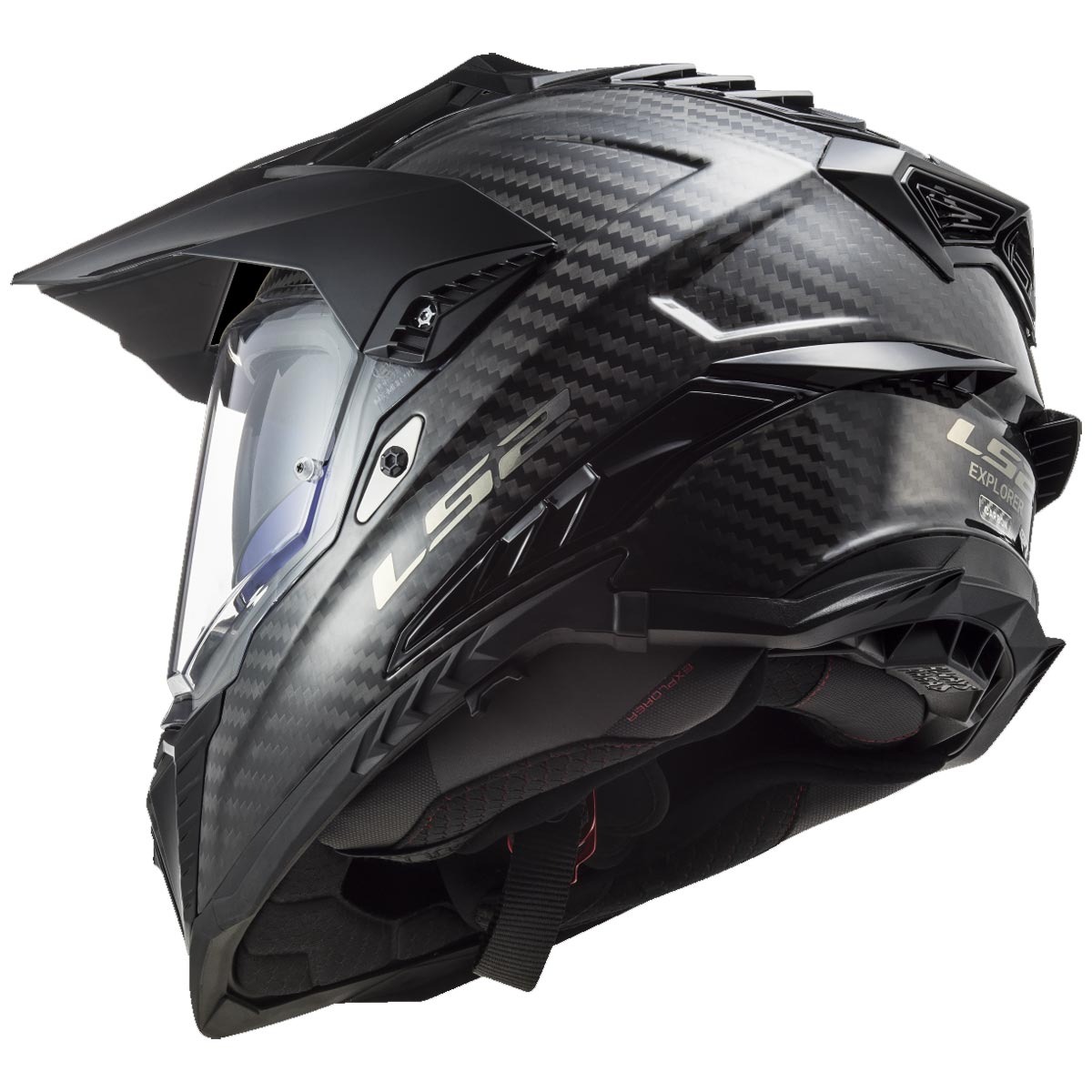 Ls2 Explorer C Karbon Siyah Kapalı Kask