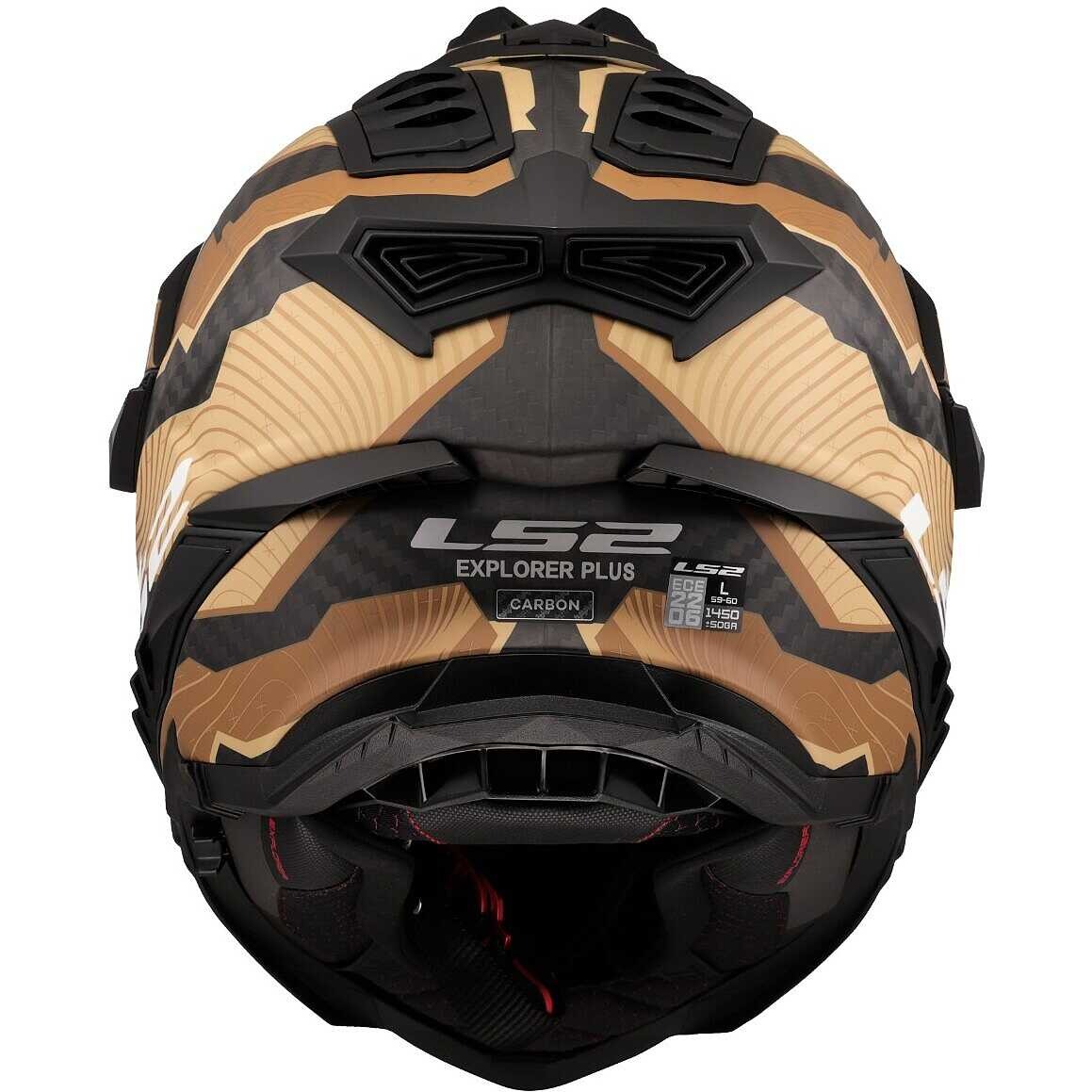 Ls2 Explorer C Karbon Trıck Mat Kahve Kum Kapalı Kask