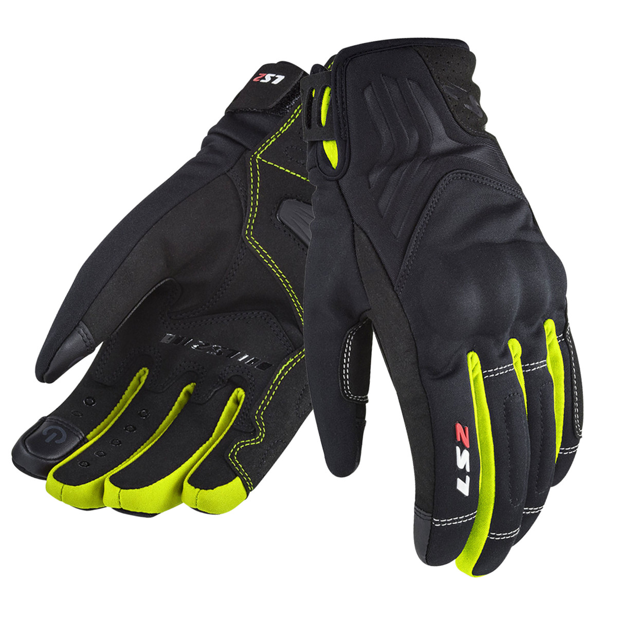 Ls2 Jet 2 Waterproof Kadın Eldiven Siyah-neon Sarı