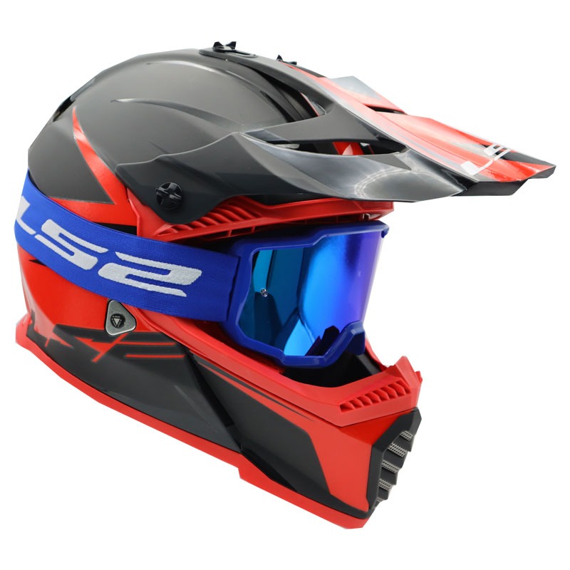 Ls2 Motokros Gözlük Charger Goggles İridyum Camlı Mavi Ls2 Motokros Gözlük Charger Goggles İridyum Camlı Mavi