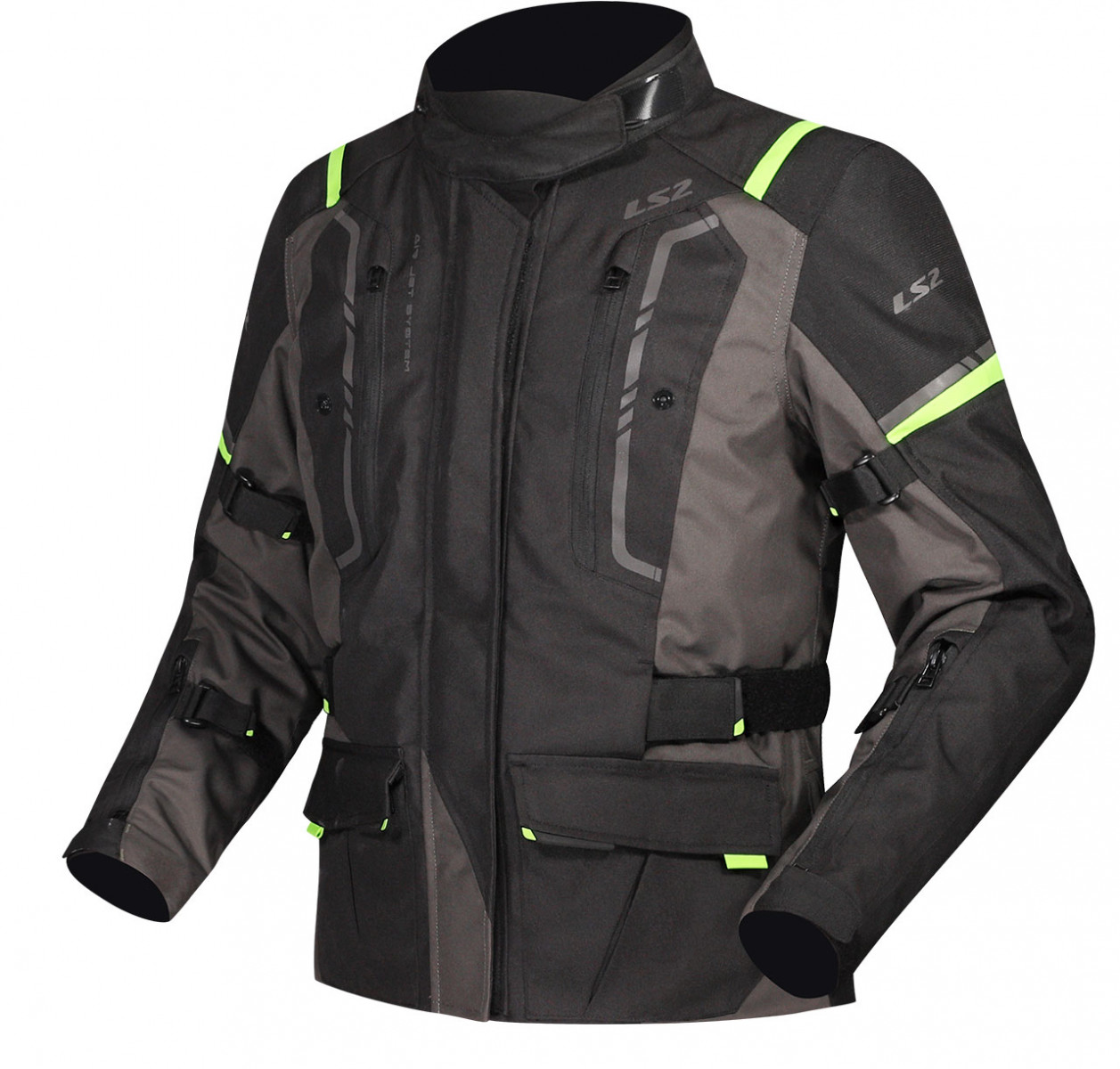 Ls2 Narvık Kadın Mont Gri-siyah-neon Sarı Ls2 Narvık Kadın Mont Gri-siyah-neon Sarı
