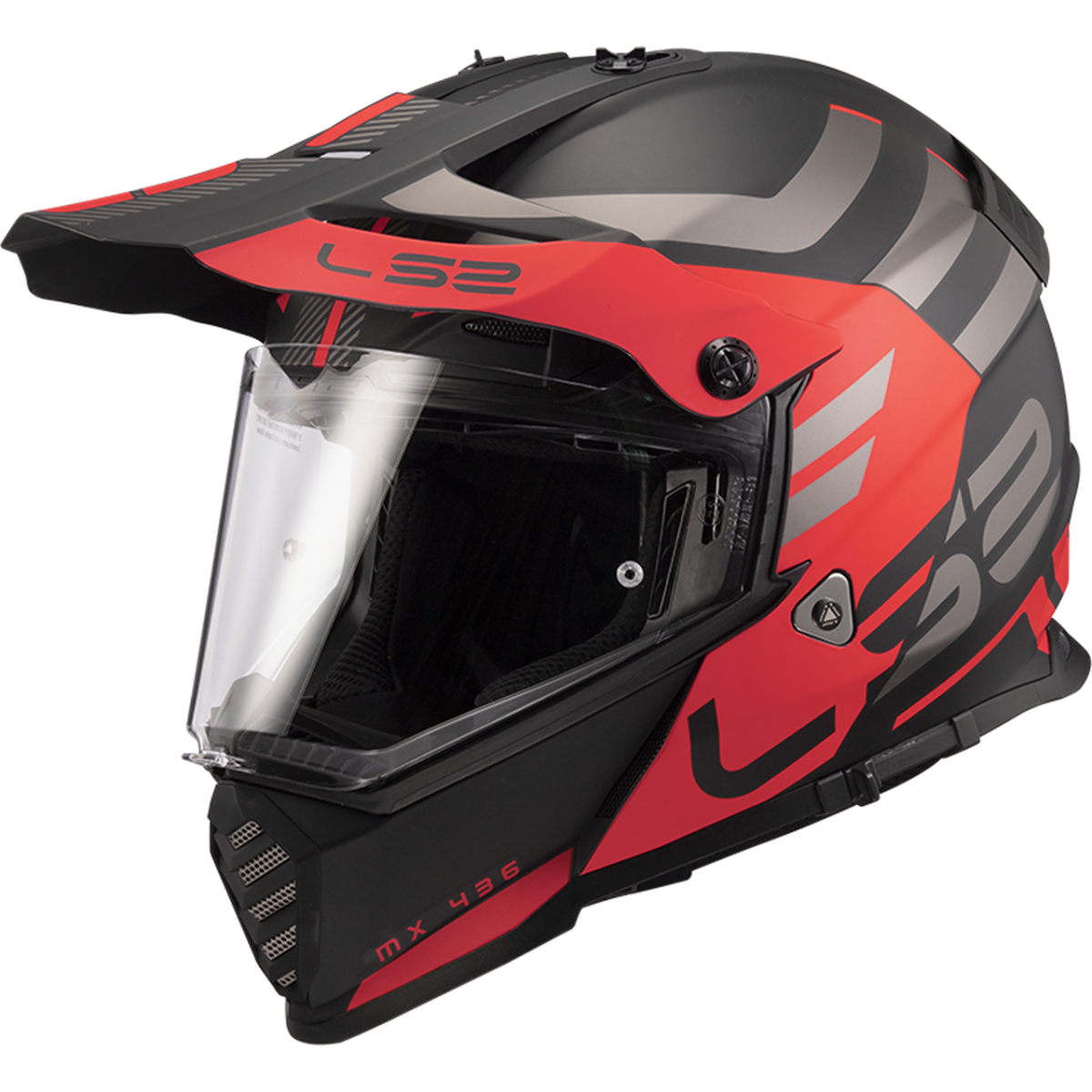 Ls2 Pıoneer Evo Adventurer Kapalı Kask Mat Siyah-kırmızı