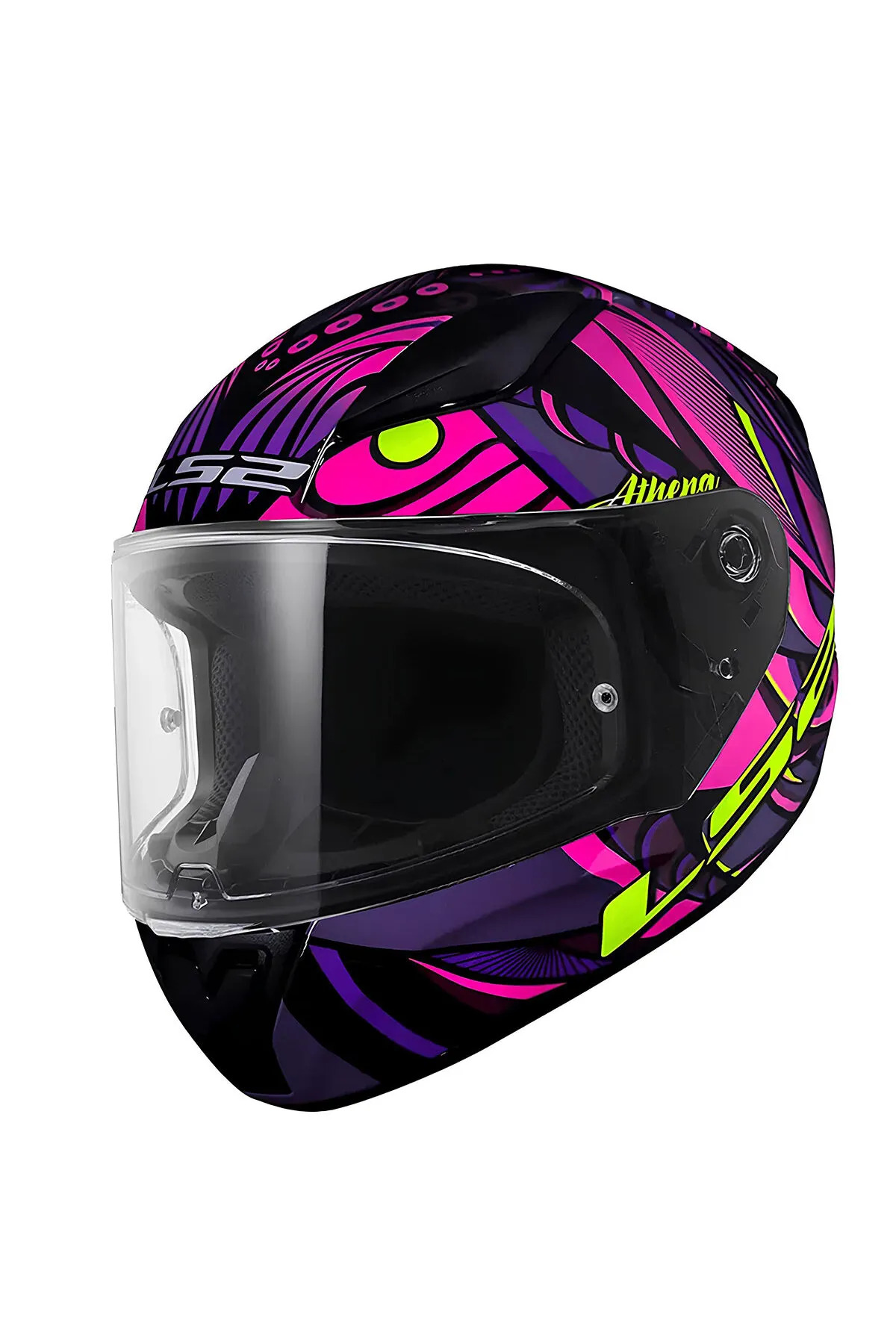 Ls2 Rapıd 2 Athena Siyah-mor Kask MEDIUM