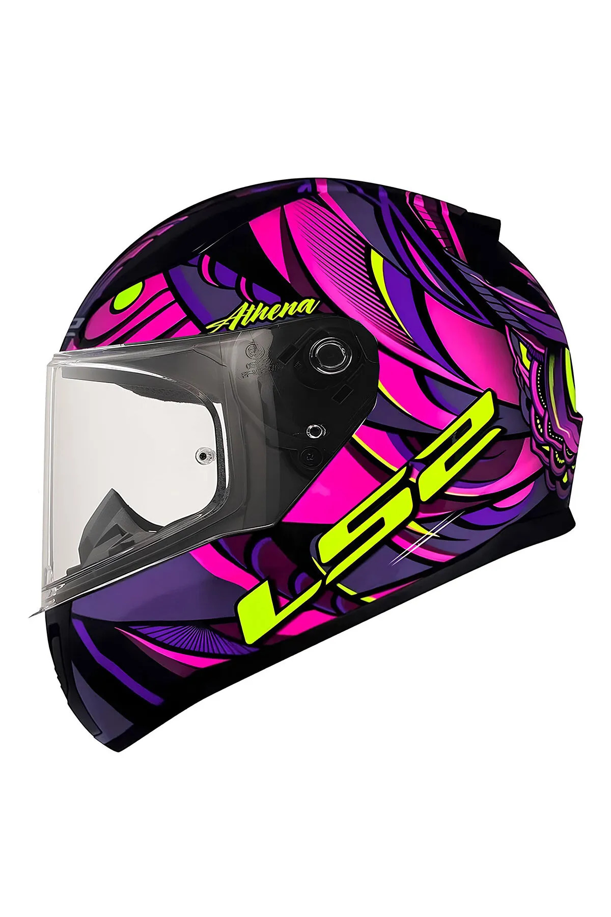 Ls2 Rapıd 2 Athena Siyah-mor Kask MEDIUM