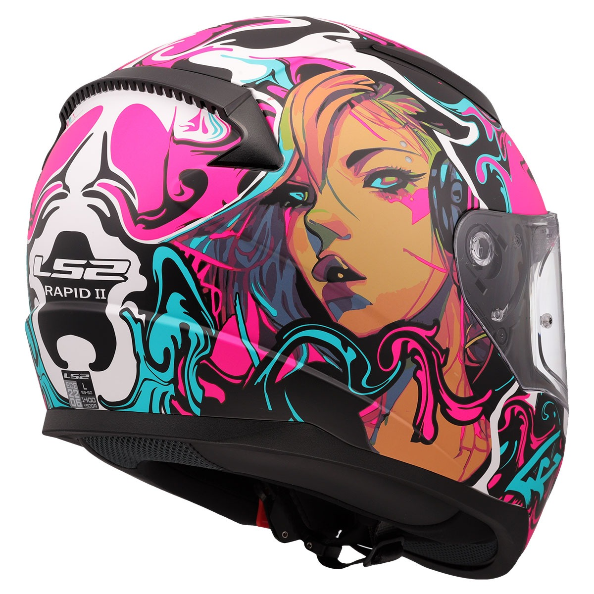 Ls2 Rapıd 2 Cyberg Kapalı Kask Mat Mor