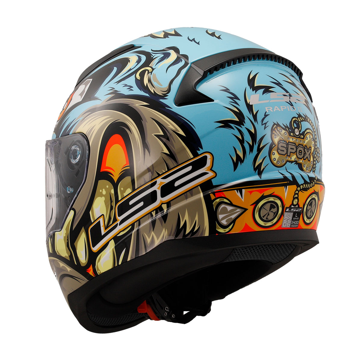 Ls2 Rapıd 2 Neo Kapalı Kask Mavi-mor