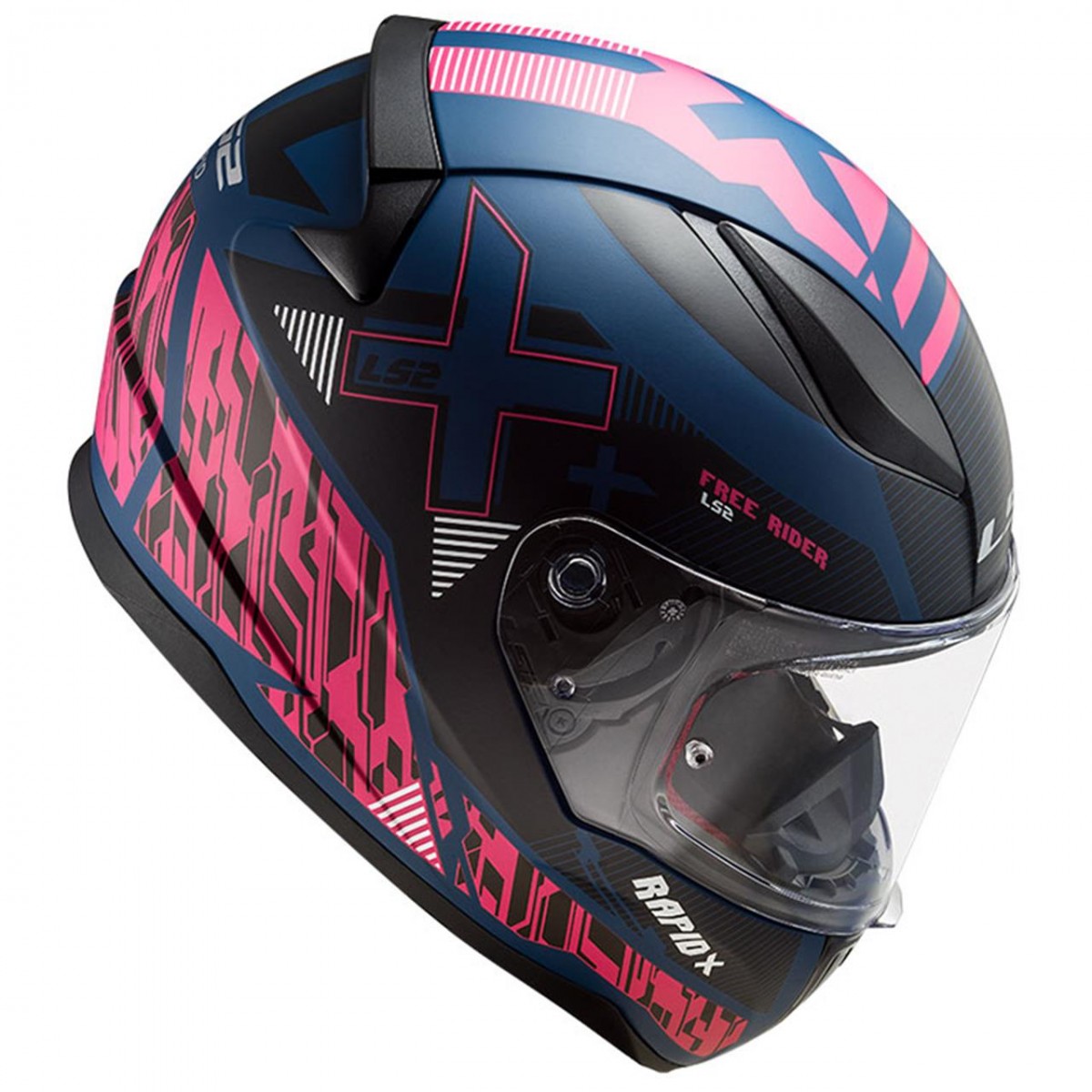 Ls2 Rapıd 2 Xtreet Kapalı Kask Mat Mavi - Mor