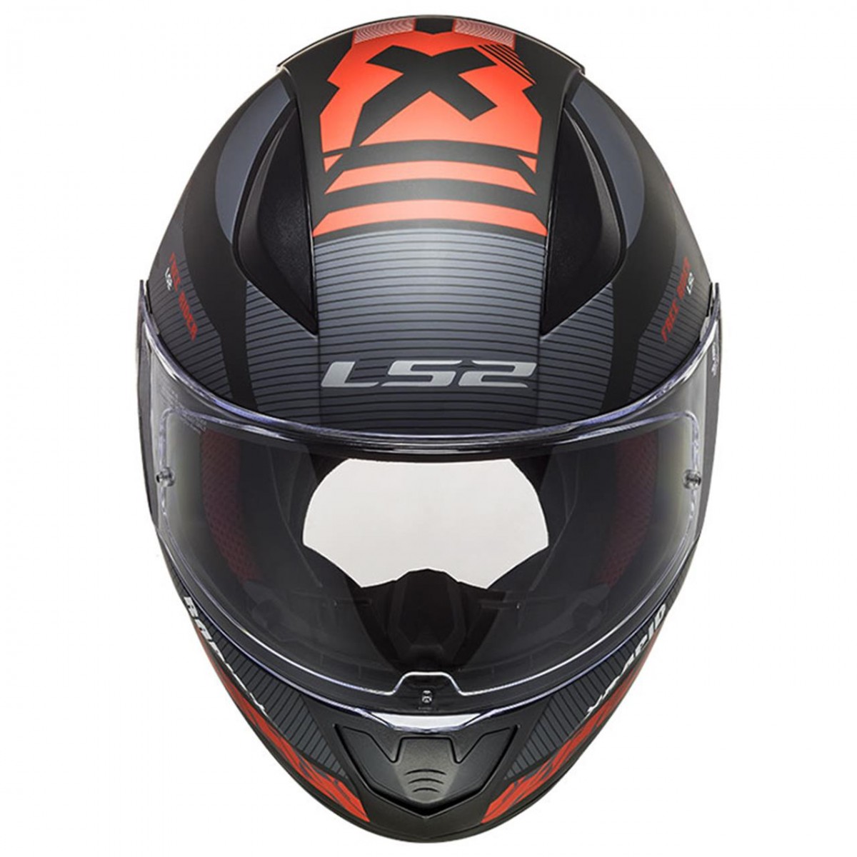 Ls2 Rapıd Xtreet Kapalı Kask Mat Siyah - Kırmızı MEDIUM