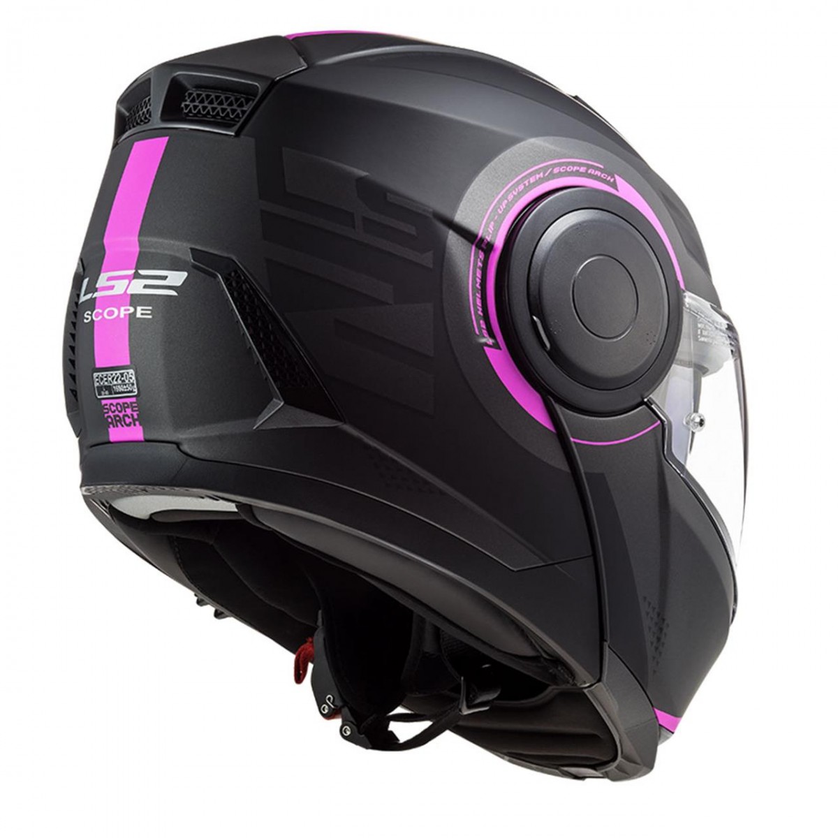 Ls2 Scope Çene Açılır Kask Arch Mat Tıtanıum-pembe