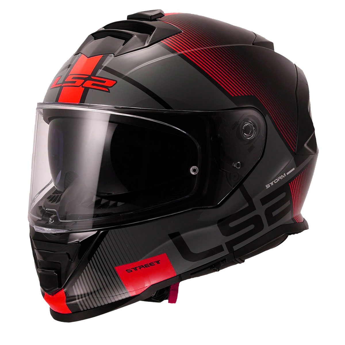 Ls2 Storm 2 Kask Kapalı Epıc Siyah-kırmızı Ls2 Storm 2 Kask Kapalı Epıc Siyah-kırmızı