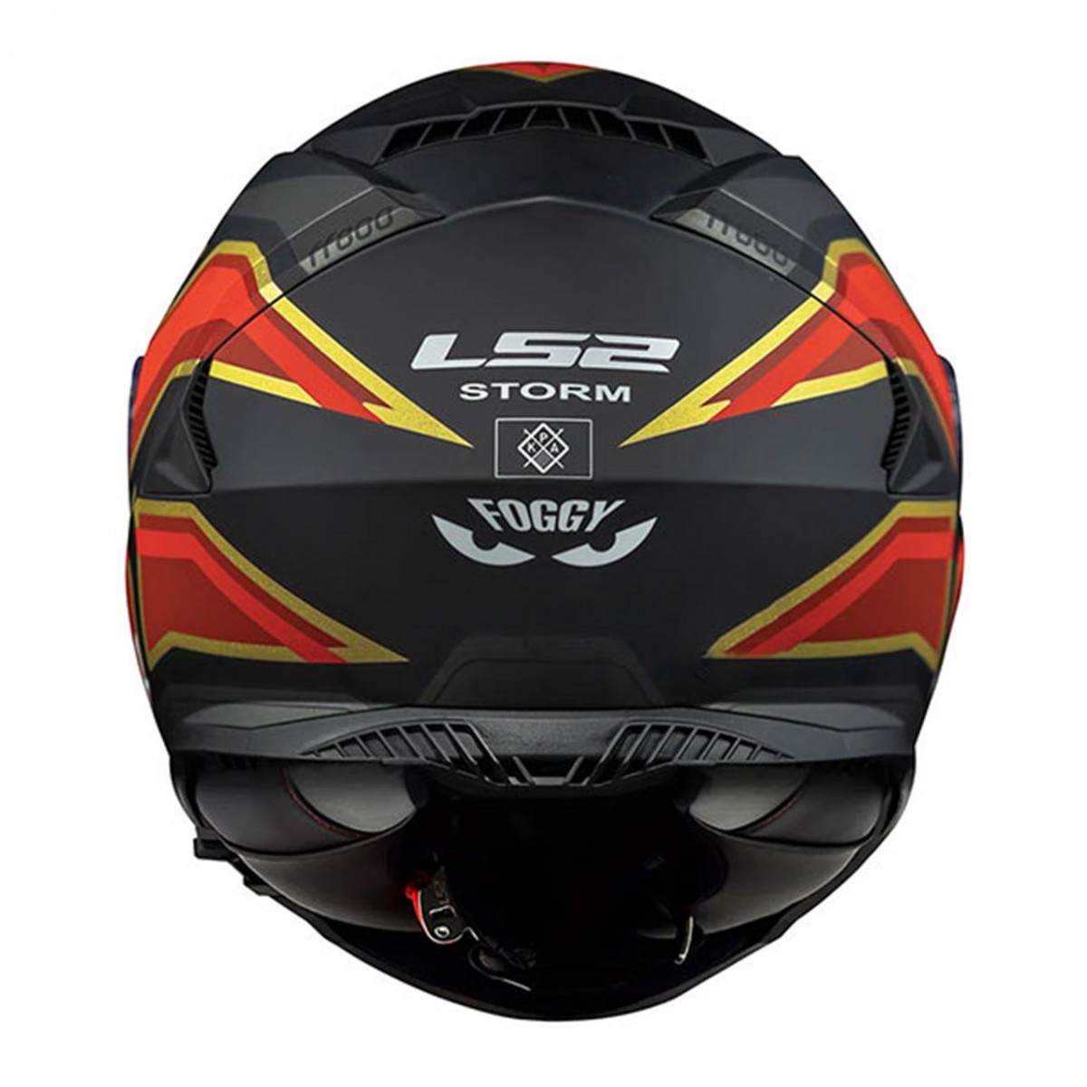 Ls2 Storm Foggy Kapalı Kask Mat Siyah-kırmızı LARGE