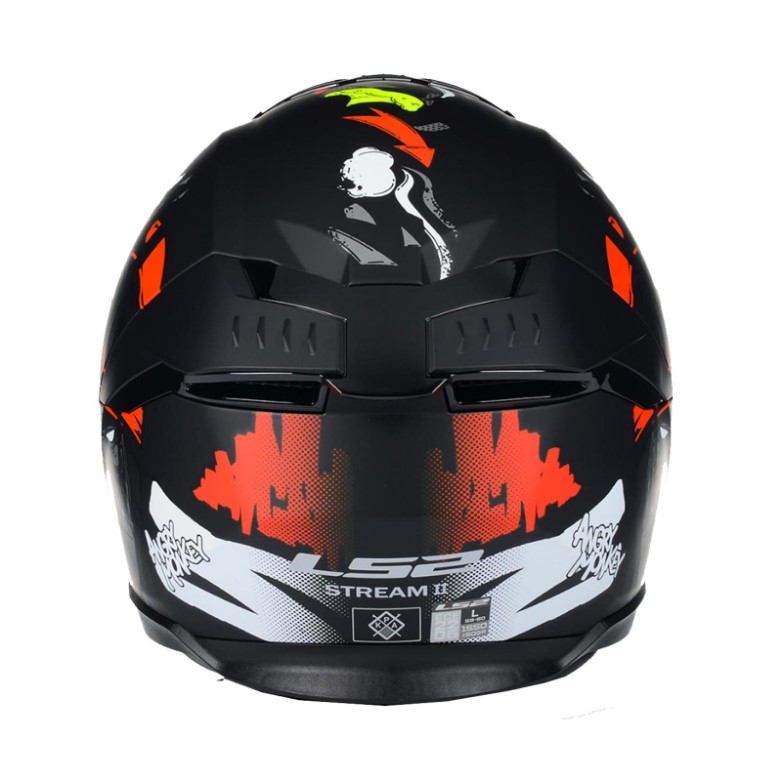Ls2 Stream 2 Angry Monkey Kapalı Kask Mat Siyah-kırmızı Ls2 Stream 2 Angry Monkey Kapalı Kask Mat Siyah-kırmızı