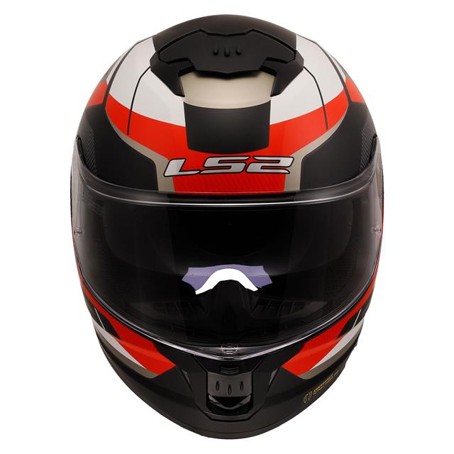 Ls2 Stream 2 Road Kapalı Kask Mat Siyah-kırmızı-beyaz-gri