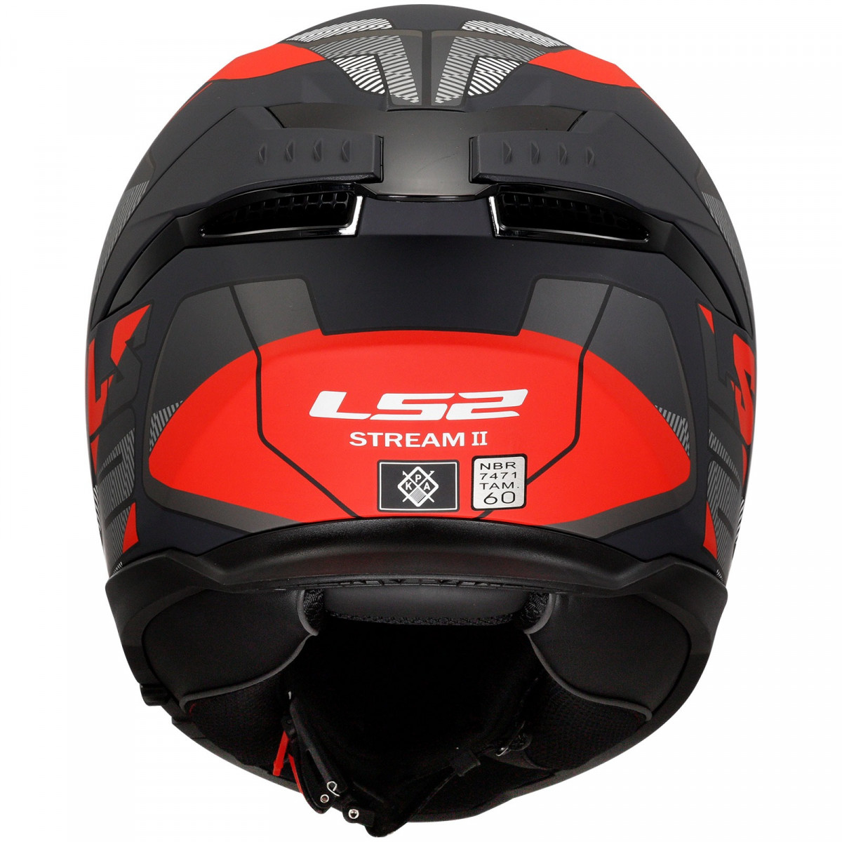 Ls2 Stream 2 Road Kapalı Kask Mat Siyah-tıtanıum-kırmızı