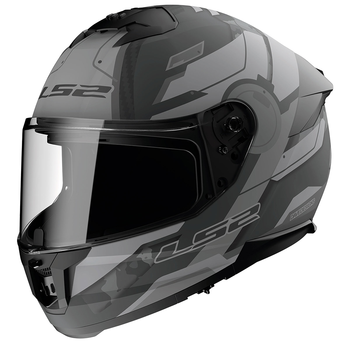 Ls2 Stream 2 Shadow Kapalı Kask Mat Tıtanıum-gri