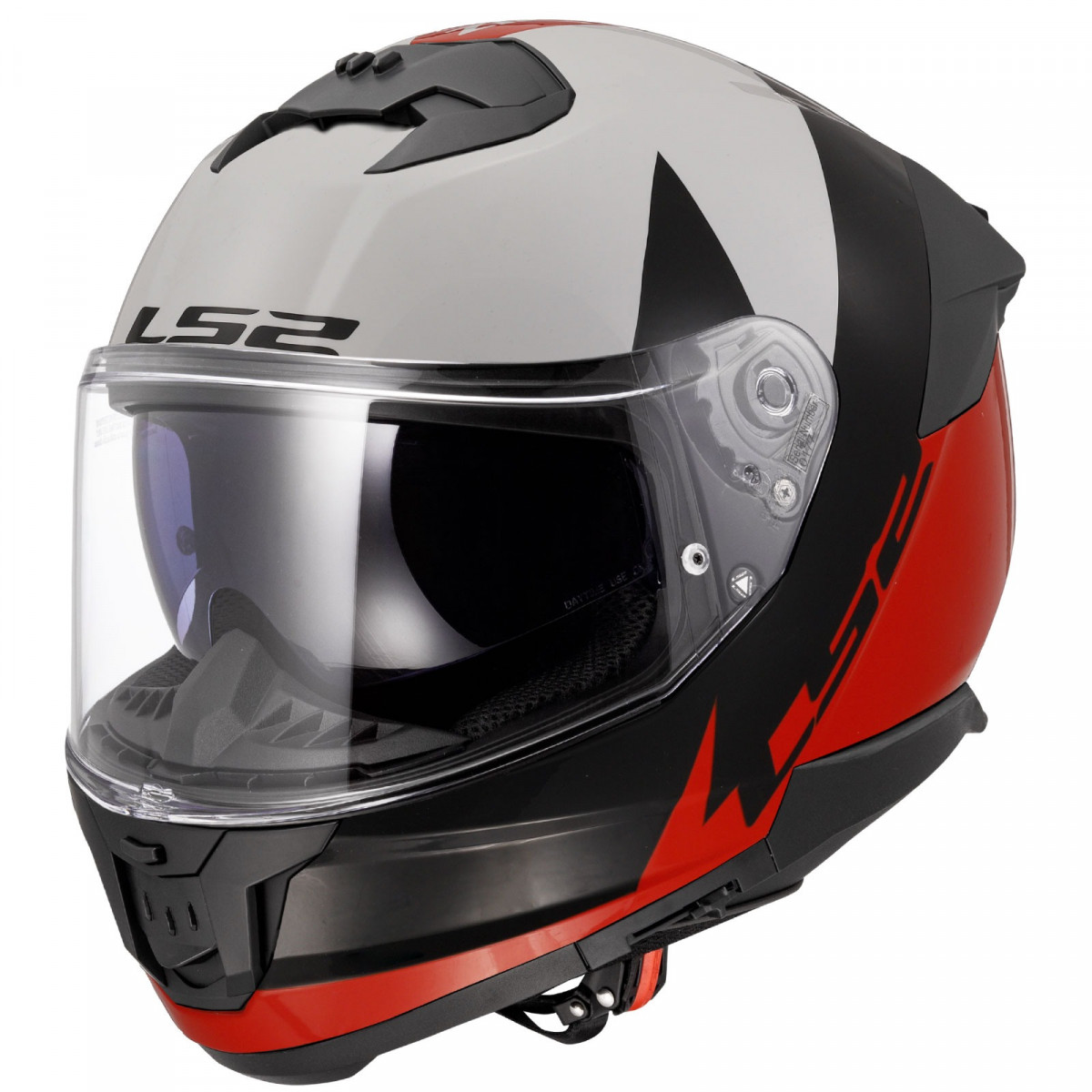 Ls2 Stream 2 Thunderbız Siyah-kırmızı-beyaz Kask