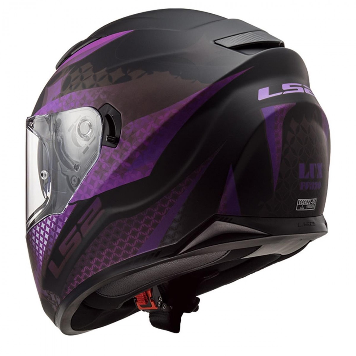 Ls2 Stream Evo Lux Kapalı Kask Mat Siyah-pembe X-SMALL