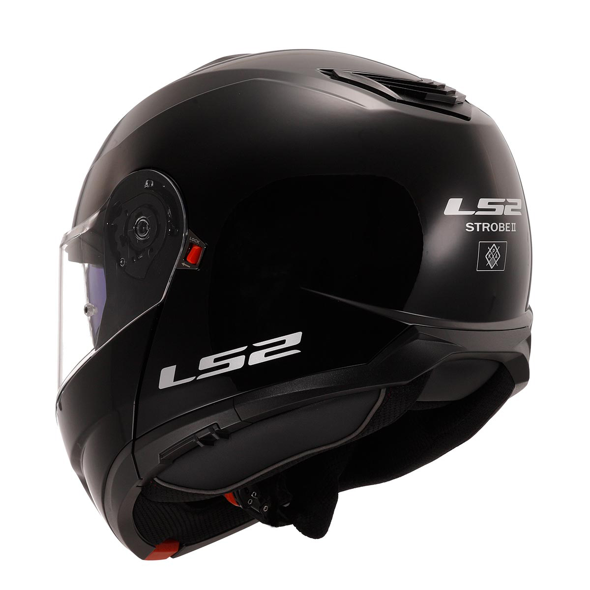 Ls2 Strobe 2 Çene Açılır Kask Siyah MEDIUM